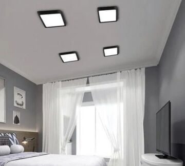 Cata 18 Watt Sıva Üstü Kare Led Panel Aydınlatma Siyah Kasa CT-5236