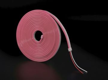 Noas 12 Volt Neon Led Aydınlatma Pembe Işık 50 Metre YL42-5008