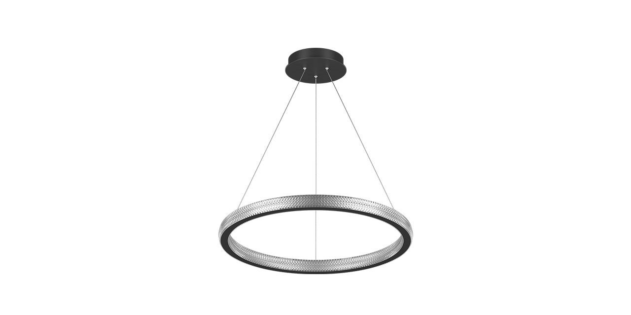 Goya 120 Watt Samsung Ledli Dekoratif Sarkıt Yuvarlak Kristal Linear Aydınlatma 60CM GY 8261-60