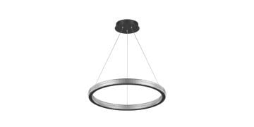 Goya 120 Watt Samsung Ledli Dekoratif Sarkıt Yuvarlak Kristal Linear Aydınlatma 60CM GY 8261-60