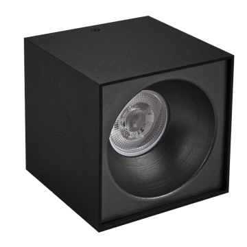 Sıva Üstü Kare Led Spot Armatür 10x10 Cm Siyah - Siyah