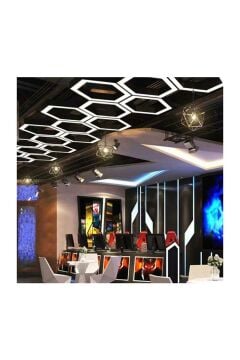 Altıgen Petek Linear Aydınlatma Modern Led Avize Petek Lineer Armatür