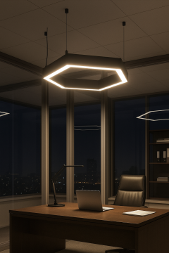 Altıgen Petek Linear Aydınlatma Modern Led Avize Petek Lineer Armatür