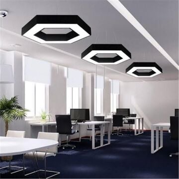 Altıgen Linear Aydınlatma Modern Led Avize Lineer Armatür