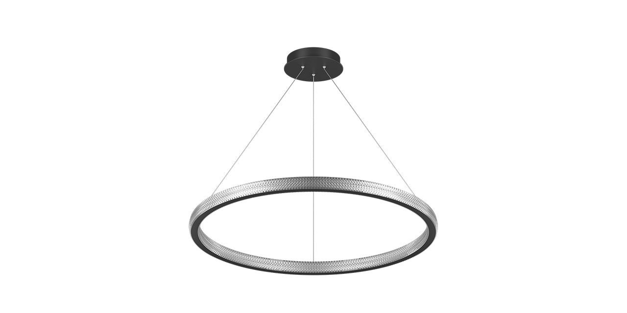 Goya 160 Watt Samsung Ledli Dekoratif Sarkıt Yuvarlak Kristal Linear Aydınlatma 80CM GY 8261-80