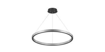 Goya 160 Watt Samsung Ledli Dekoratif Sarkıt Yuvarlak Kristal Linear Aydınlatma 80CM GY 8261-80