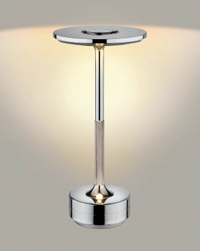 Noas Kos Şarjlı Dokunmatik Masa Lambası 3 Renk Yanma Modlu Krom Renk YL86-1242