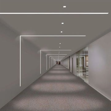 Samsung Ledli Sıva Altı Led Lineer Armatür 5x4x3 Cm Profil 250 Cm Linear Aydınlatma