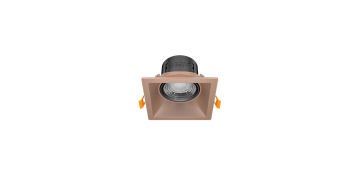 Goya 8 Watt Kare Dimlenebilir Samsung Ledli Spot Armatür GY 1736-8 3000  K (Gün Işığı) - Siyah - Rose - Dimsiz