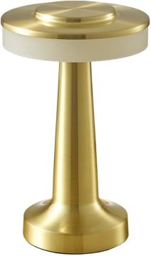 Noas Girit Şarjlı Dokunmatik Masa Lambası 3 Renk Yanma Modlu Gold Kasa YL86-1234