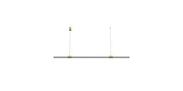 Goya 24 Watt Samsung Ledli Dekoratif Sarkıt Gold Kasa Linear Aydınlatma 120CM GY 8215-120