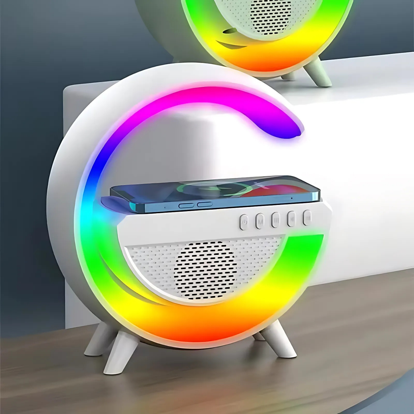 Noas Simi Kablosuz Hızlı Şarj ve Bluetooth Bağlantılı Akıllı Masa Lambası YL86-1240