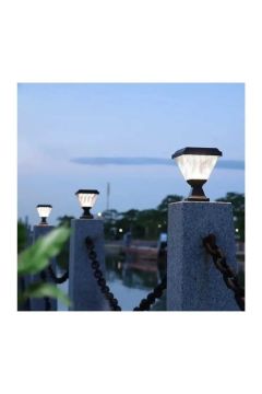 Noas 30 Watt Set Üstü Solar Şarjlı Led Bahçe Aydınlatma Armatürü Beyaz Işık YL74-0030-S