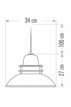 Cata Siyah Altın Modern Dekoratif Sarkıt Avize Armatür CT-8248