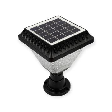 Noas 30 Watt Set Üstü Solar Şarjlı Led Bahçe Aydınlatma Armatürü Beyaz Işık YL74-0030-S