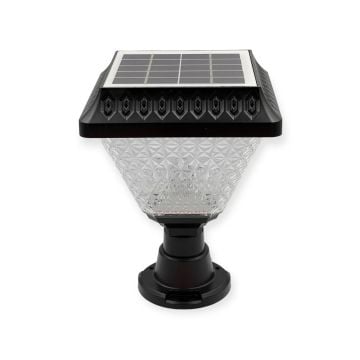 Noas 30 Watt Set Üstü Solar Şarjlı Led Bahçe Aydınlatma Armatürü Beyaz Işık YL74-0030-S