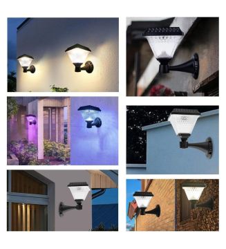 Noas Duvar Tipi Solar Şarjlı Led Bahçe Aydınlatma Armatürü 30 Watt YL74-0130-S