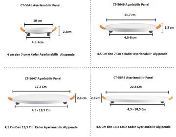 Cata 9W Plus Slim Ayarlanabilir Led Panel Aydınlatma Armatürü ct-5646
