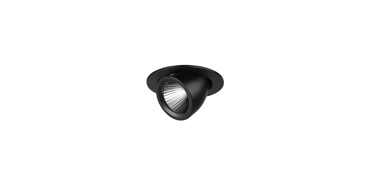 Goya 8 Watt Samsung Ledli Yuvarlak Açı Ayarlı Cob Led Spot Mağaza Armatürü GY 3030-8 2700K (Sarı Işık) - Siyah - Dimli