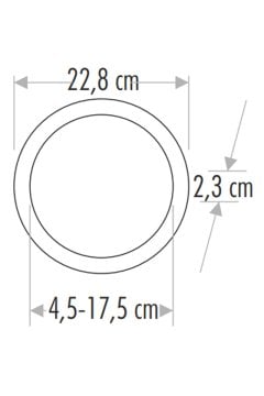 Cata 20W Plus Slim Ayarlanabilir Led Panel Aydınlatma Armatürü ct-5648