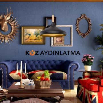 Cata Siyah Altın Modern Dekoratif Sarkıt Avize Armatür CT-8219