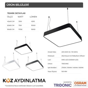 Oval Kare Davul Modern Led Sarkıt Avize Aydınlatma Linear Avize Armatür