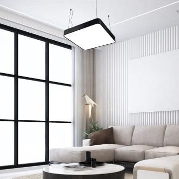 Oval Kare Davul Modern Led Sarkıt Avize Aydınlatma Linear Avize Armatür