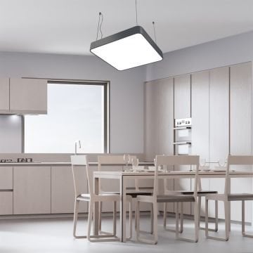 Oval Kare Davul Modern Led Sarkıt Avize Aydınlatma Linear Avize Armatür