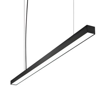 Samsung Ledli Sıva Üstü Led Lineer Armatür 5x5 Cm Profil 100 Cm Linear Aydınlatma 6500K (Beyaz Işık) - Askılı - Siyah
