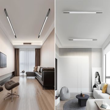 Samsung Ledli Sıva Üstü Mercekli Led Lineer Armatür 3x4 Cm Profil 120 Cm Linear Aydınlatma
