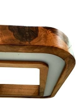 Samsung Led Tridonic Trafolu Sıva Üstü Kare Ahşap Linear Armatür 5x8 Cm Kasa Linear Aydınlatma