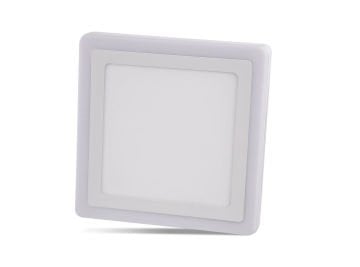Noas 18+6W Sıva Üstü 3 Modlu Kare Led Panel Mavi + Beyaz Işık YL15-1800-R