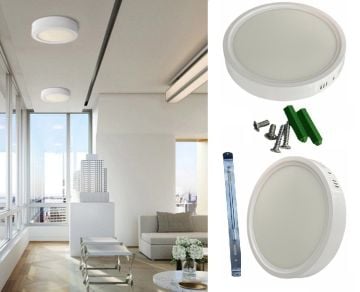 Noas 24W Sıva Üstü Yuvarlak Led Panel Günışığı YL14-2411