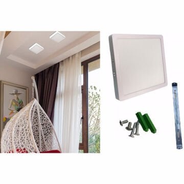 Noas 24W Sıva Üstü Kare Led Panel Beyaz Işık YL15-2400