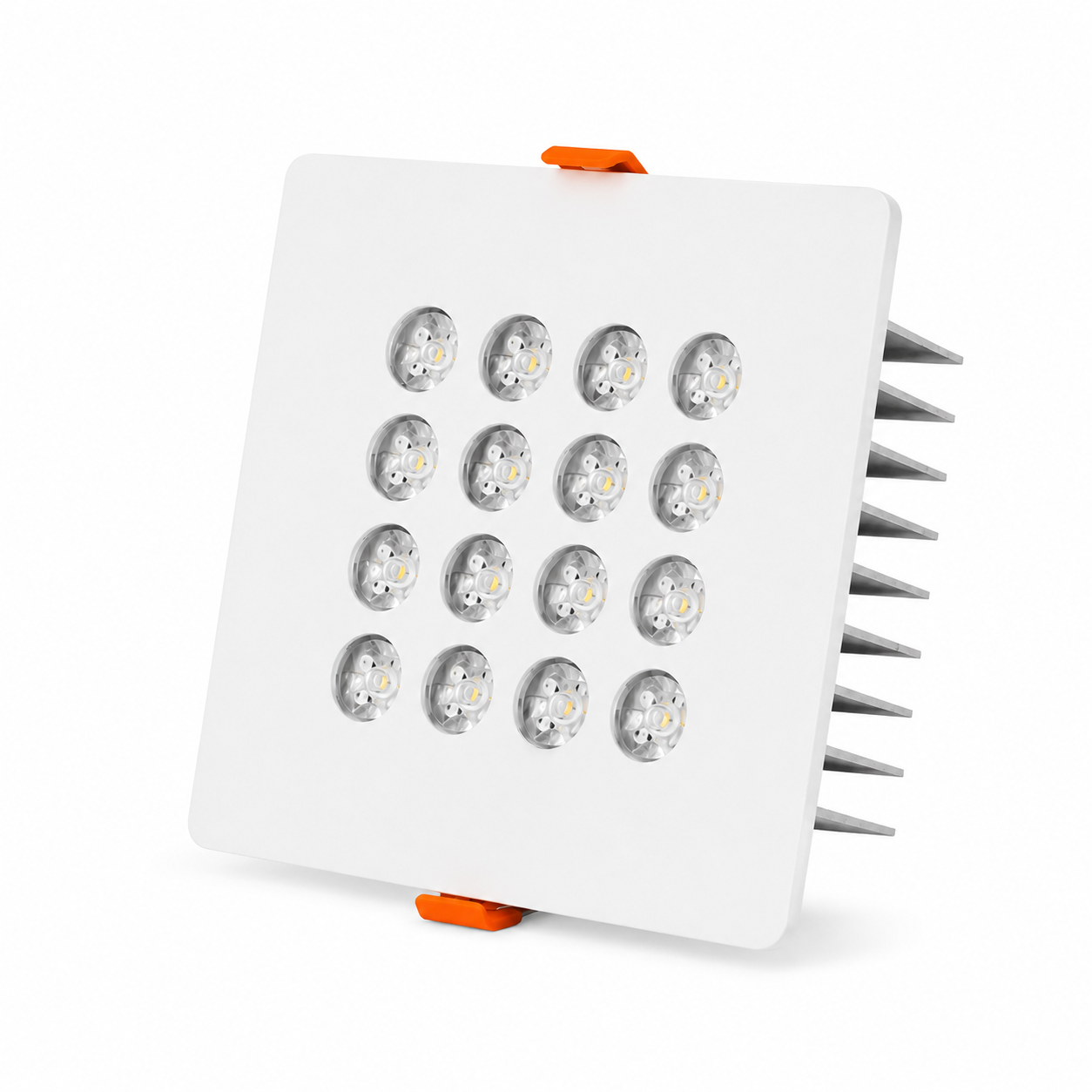Kare Kuyumcu Led Spot Armatürü 30W 16 Lens Sıva Altı 3000K + 6000K