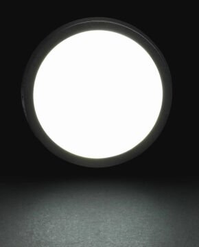 Noas 18W Sıva Üstü Yuvarlak Led Panel Siyah Kasa Beyaz Işık YL14-1800-S