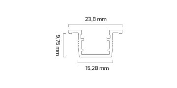 Sıva Altı Alüminyum Profil Led Rigid Bar Aydınlatma Armatürü SARB 2835-144/24-12 3 Metre - 3000  K (Gün Işığı)