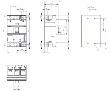 Siemens 350-500a 3 Kutuplu Termik Ayarlı Kompakt Güç Şalteri 3VA1450-4EF32-0AA0