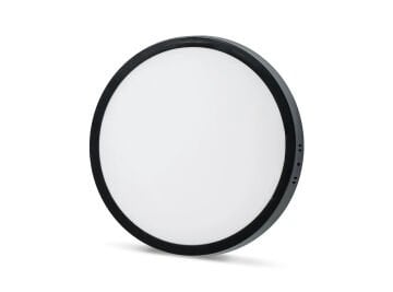 Noas 24W Sıva Üstü Yuvarlak Led Panel Siyah Kasa Beyaz Işık YL14-2410-S