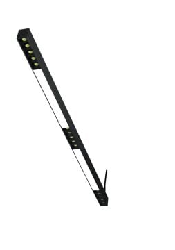 Mercekli Led Linear Aydınlatma 173Cm Samsung Led Sıva Üstü Lineer Armatür 3x4 Cm Kasa 6500K (Beyaz Işık) - Antrasit - Askısız