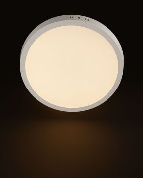 Noas 24W Sıva Üstü Yuvarlak Led Panel Siyah Kasa Günışığı YL14-2411-S