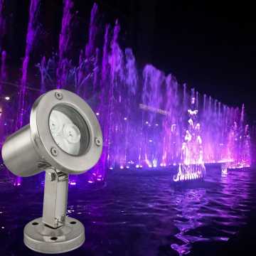 Led Havuz ve Fıskiye Aydınlatma Spot Armatürü 3 Watt 12 Volt Metal Kasa