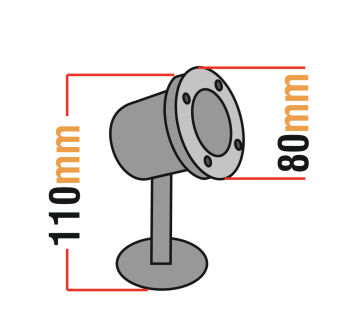 Led Havuz ve Fıskiye Aydınlatma Spot Armatürü 3 Watt 12 Volt Metal Kasa