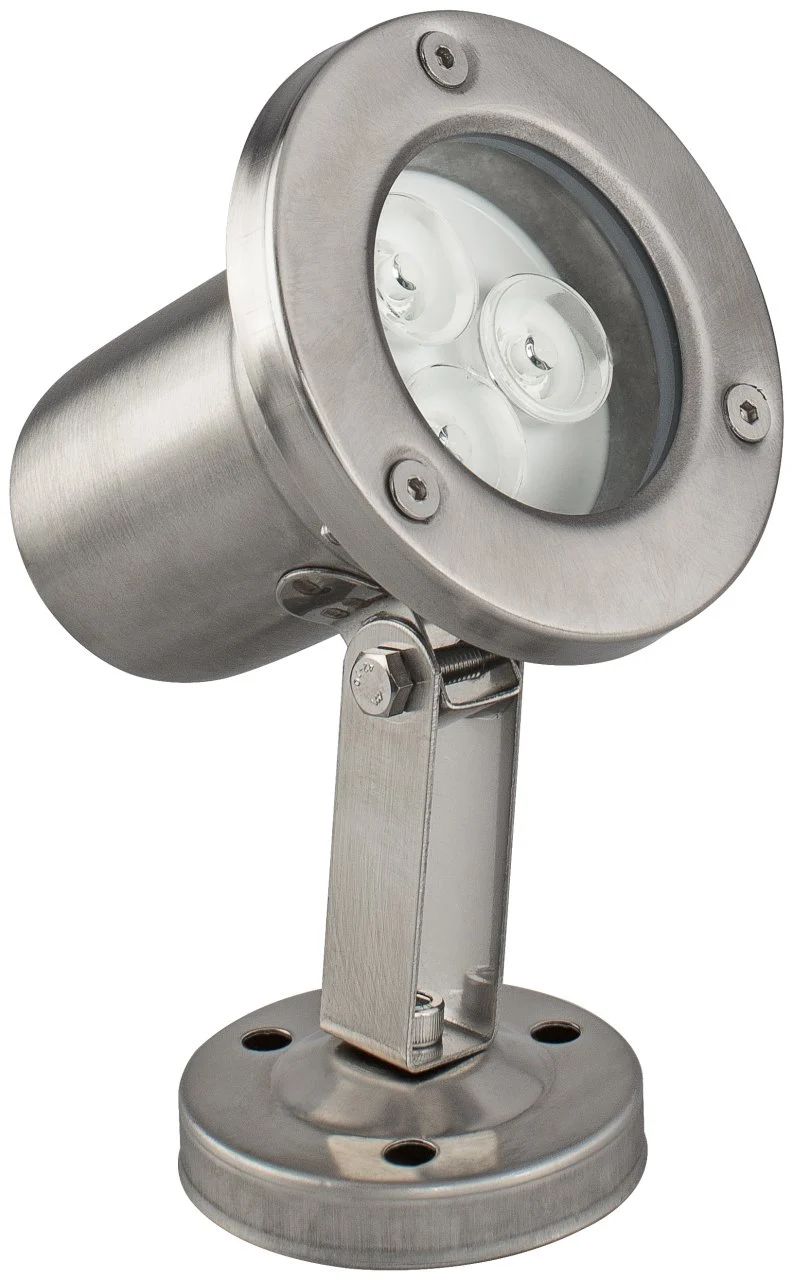 Led Havuz ve Fıskiye Aydınlatma Spot Armatürü 3 Watt 12 Volt Metal Kasa