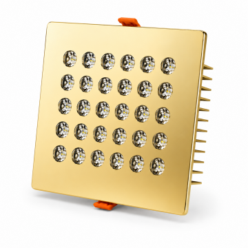 Kare Kuyumcu Led Spot Armatürü 54W 30 Lens Sıva Altı 3000K + 6000K Gold Kaplama