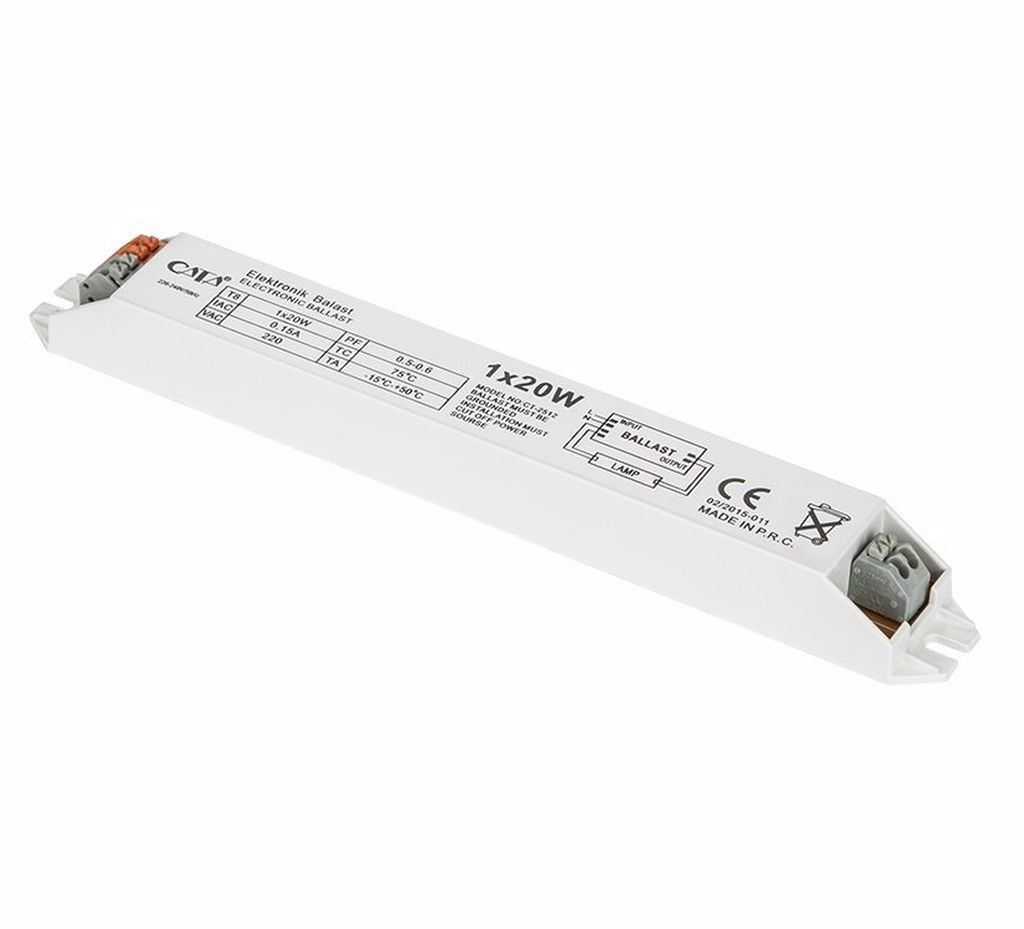 Cata 1x20W Elektronik Balast ct-2512