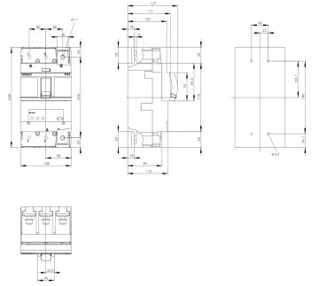 Siemens 160-400a 3 Kutuplu Termik Ayarlı Kompakt Güç Şalteri 3VA2340-5HL32-0AA0