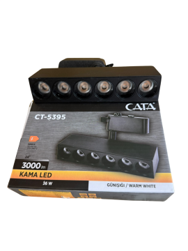 Cata 36W Kama Led Ray Spot Aydınlatma Armatürü Oynar Başlıklı ct-5395