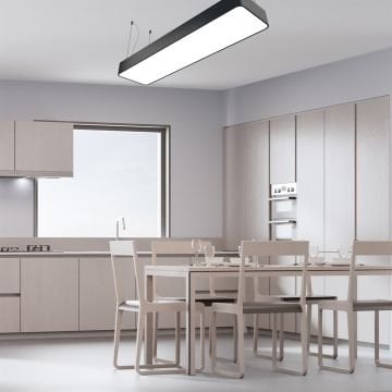 Oval Dikdörtgen Davul Modern Led Sarkıt Avize Aydınlatma Linear Avize Armatür