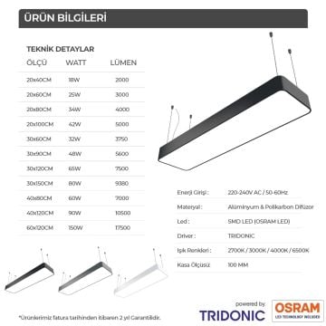 Oval Dikdörtgen Davul Modern Led Sarkıt Avize Aydınlatma Linear Avize Armatür
